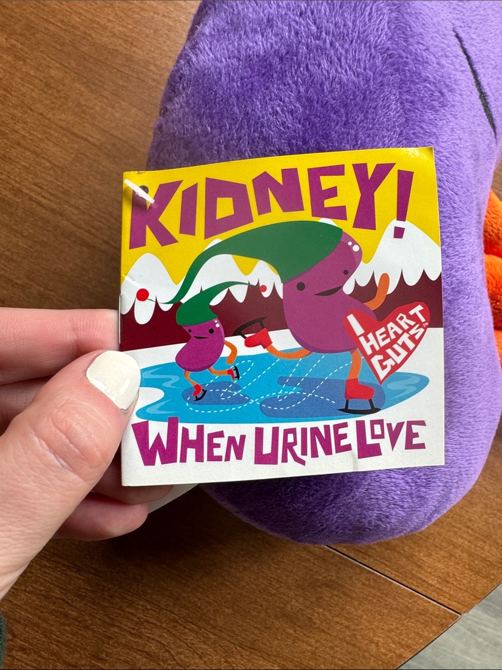 I Heart Guts Kidney Plushie - Picture 3 of 4